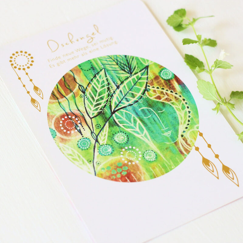 Orakelkarte Dschungel aus dem Orakelkarten-Set Love & Shine
